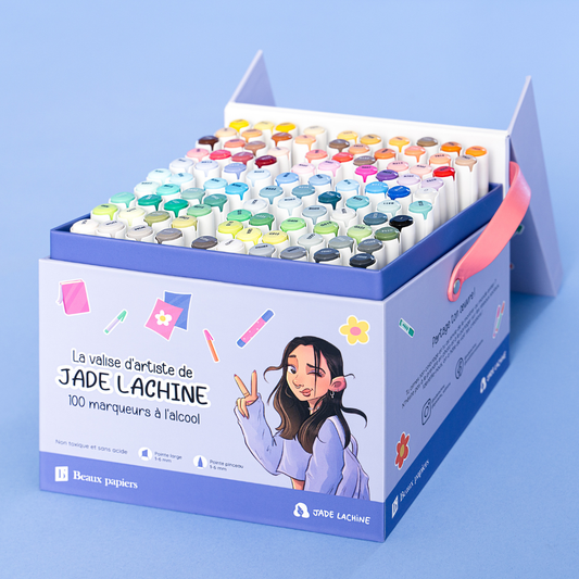🧳 Valise d’artiste - Marqueurs à l'alcool