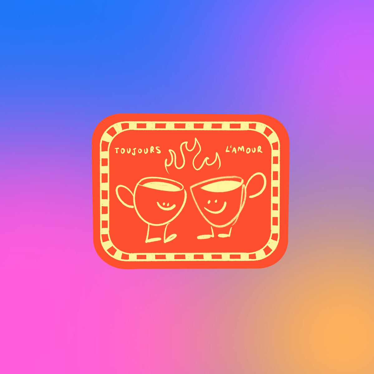 Sticker - TOUJOURS L'AMOUR (ROUGE)
