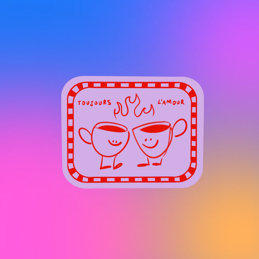 Sticker - TOUJOURS L'AMOUR (MAUVE)