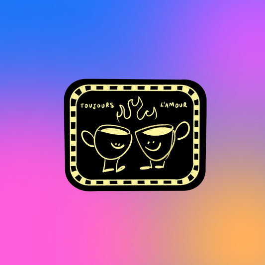Sticker - TOUJOURS L'AMOUR (NOIR)