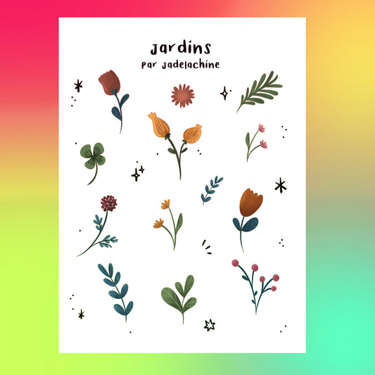 Sticker - feuille - JARDINS