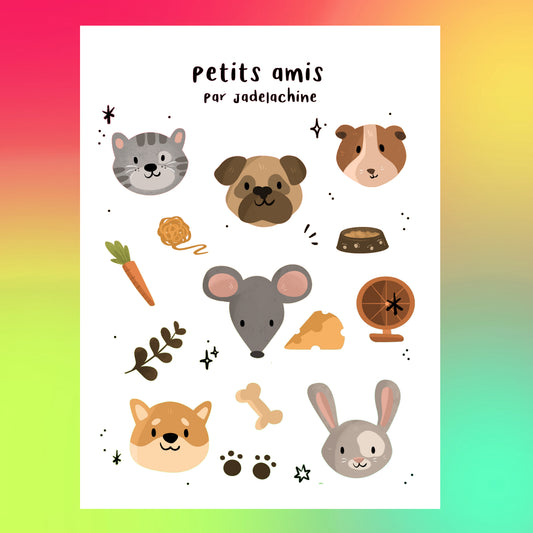 Sticker - feuille - PETITS AMIS